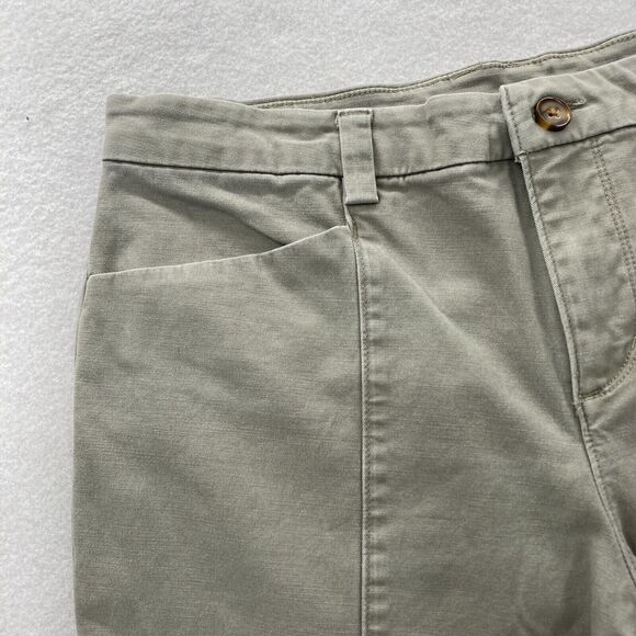 Duluth Trading Workday Warrior Chino Pants Women's 10x31 Green Stretch Bootcut - Picture 3 of 12